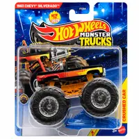 Masinuta Hot Wheels, Monster Truck, Crushed Car, 1983 Chevy Silverado, JHY36