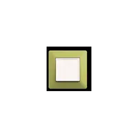 Placa ornament 1 M Verde lime Legrand Valena
