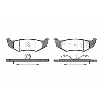 Set placute frana, frana disc REMSA 0482.40