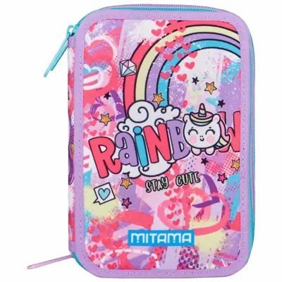 Penar echipat, 47 piese, 3 compartimente, Rainbow, Mitama