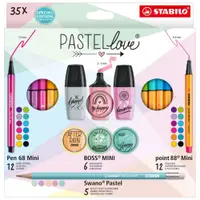 Set creativ Stabilo Pastel Love - 35 piese