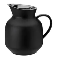 Cană termos negru din plastic 1 l Amphora – Stelton