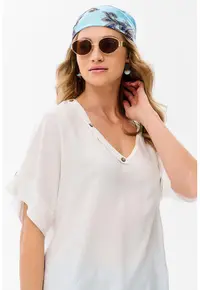 Tricou Yasumi lejer cu decolteu in V