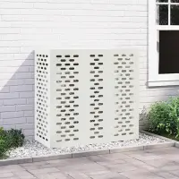 vidaXL Husă pentru aer condiționat Alb 110 x 50 x 105 cm