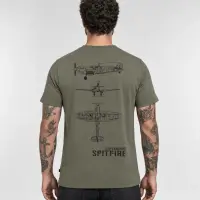 Tricou Army cu Avionul Spitfire Fostex – Olive - 2XL