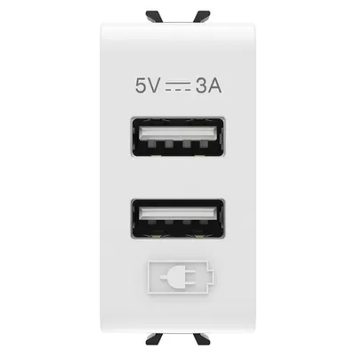 Priza dubla usb - 100-240V ac 50/60Hz -5V -3A