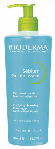 Gel spumant Sebium, 500 ml, Bioderma