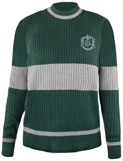 Pulover CineReplicas Movies: Harry Potter - Slytherin Quidditch, mărimea XS (pentru copii)