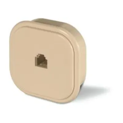 PrizanFLUSH/montaj aparent 1xStecher 6/4 THERMOPLASTIC IVORY
