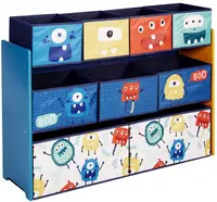 Organizator etajeră pentru jucării și cărți Ginger Home - Monster, cu 9 cutii
