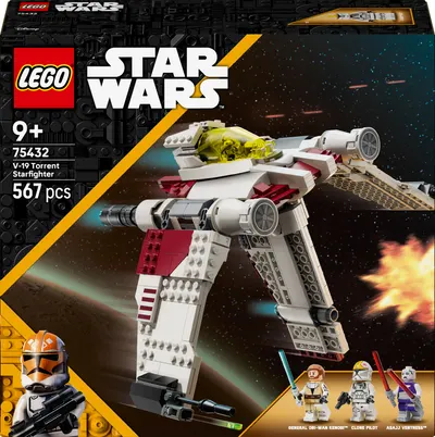 Constructor LEGO Star Wars - Avion de vânătoare V-19 „Potok” (75432)