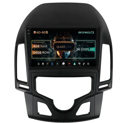 Navigatie 2K Hyundai I30 (2007-2012), Clima Automata, Android, S-Quadcore 4GB RAM + 64GB ROM, 9.5 Inch - AD-BGS90042K+AD-BGRKIT216