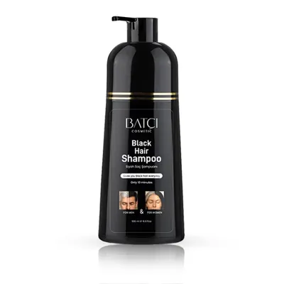 Sampon colorant pentru par - BATCI - Negru 350 ml