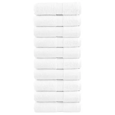 Gossi prosoape de maini premium solund 10 buc alb 30x30cm 600gsm