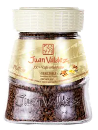 Cafea solubila liofilizata Vanilie si Scortisoara, 95g, Juan Valdez