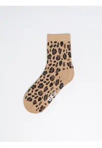 Sosete lungi cu animal print