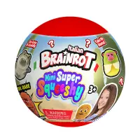 Breloc de plus surpriza, Brainrot, Mini Super Squeeshy, 10 cm