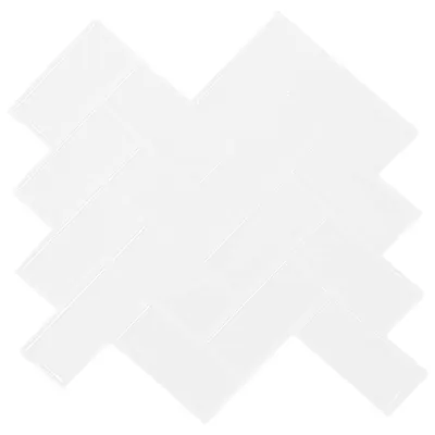 vidaXL Plăcuță în Zigzag 20 buc. Alb 30 x 30 cm Poliuretan și PET