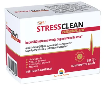 StressClean Complex, 60 tablete, Sun Wave Pharma