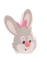 Cutie 3D Iepuraș vesel – roz - Default Title