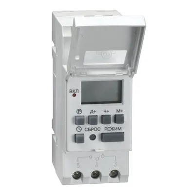 Ceas programator TE15 digital 16A 230V pentru DIN-rail