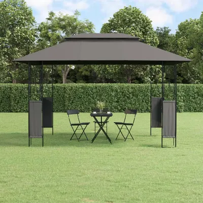 Gossi foisor cu acoperis, antracit, 400x300x270 cm, otel