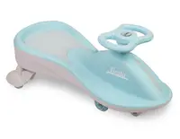 PlasmaCar copii fara pedale Toyz Fiesta Blue Ride-On gravitationala cu muzica si roti din cauciuc luminoase, scaun ergonomic si spatios, greutate maxima admisa 100 kg