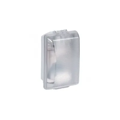 Bulkhead light Plexo - IP54 - IK08 - rectangular - 75 Wincandescent - clear