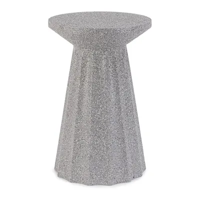 Măsuță de cafea gri rotundă din oțel ø 30 cm Adelya – Yes Everyday