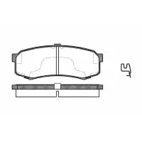 Set placute frana, frana disc REMSA 0413.04