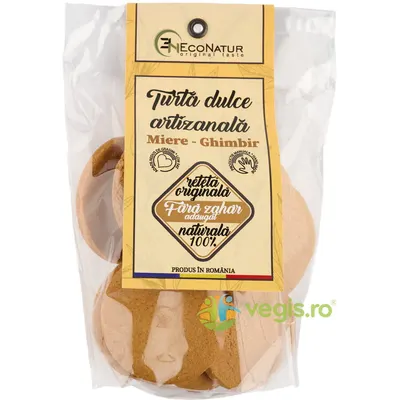Turta Dulce Artizanala cu Ghimbir si Miere fara Zahar 150g