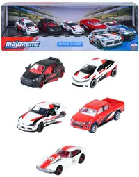 Mașinuțe metalice Majorette - Japan Racer, 5 buc, 1:64