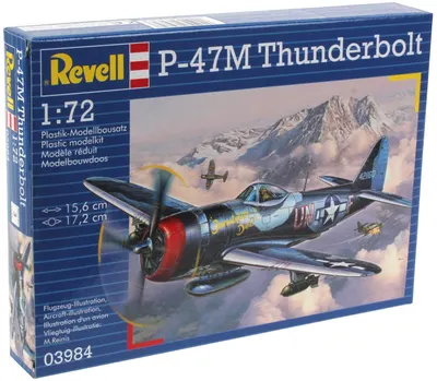 Model asamblat de avion militar Revell - P-47 M Thunderbolt (03984)