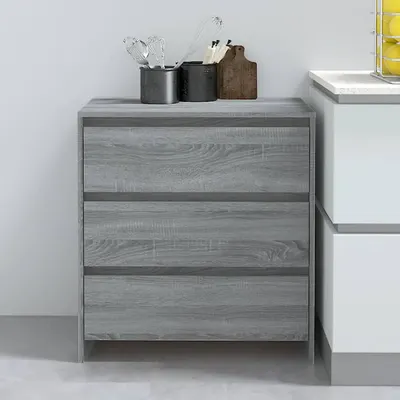 vidaXL Servantă, stejar sonoma gri, 70x41x75 cm, lemn prelucrat