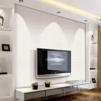 Tapet Decorativ 3D Autoadeziv Alb Spuma Polietilena 70cm x 77cm 6mm