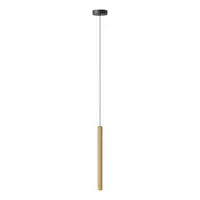 Lustră în culoare naturală LED din lemn masiv de stejar cu abajur din lemn ø 3 cm Chimes – UMAGE
