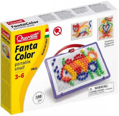 Mozaic de 150 piese Quercetti - Fantacolor Portable Small