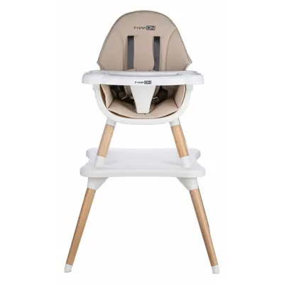 Scaun de masa FreeON Eos Beige 3 in 1 multifunctional, cu tavita reglabila si detasabila, conform cu standardul european de securitate