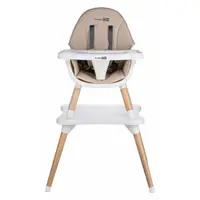 Scaun de masa FreeON Eos Beige 3 in 1 multifunctional, cu tavita reglabila si detasabila, conform cu standardul european de securitate