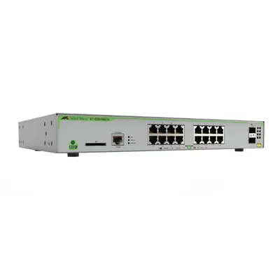 Switch cu 16 porturi Allied Telesis AT-GS970M/18-50, 36 Gbps, 26.8 Mpps, 16.000 MAC, 2 porturi SFP, 1U, cu management