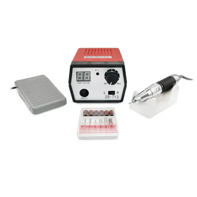 Pila electrica manichiura Nail Master, ZS-713, 65W, 35000 rpm, Rosu Engros