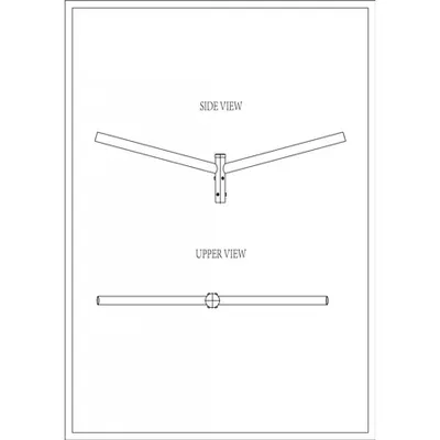 Brat Dublu Drept 180° 1.5m