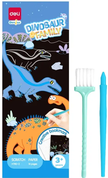 Poze razuibile Deli Genius - Dinosaur Family, 14 pag.