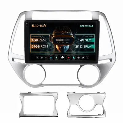 Navigatie Hyundai I20 (2012-2014), Android, V-Octacore 4GB RAM + 64GB ROM, 9.5 Inch - AD-BGV9004+AD-BGRKIT218