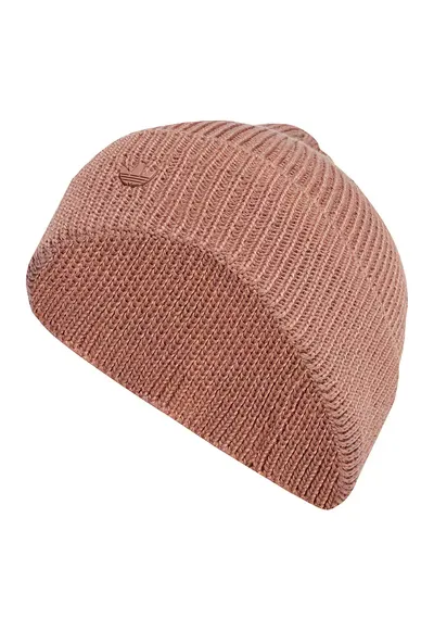 Caciula din tricot cu monograma - Roz prafuit