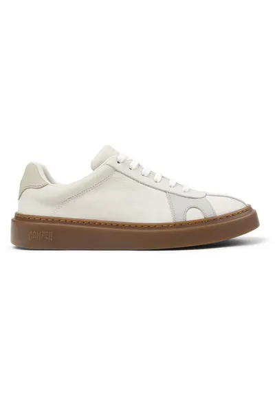 Pantofi sport Runner Twentyfive Twins din piele - Alb/Alb murdar