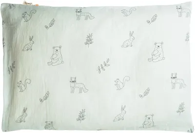 Față de pernă Cotton Hug - animale de pădure, 40 х 60 cm