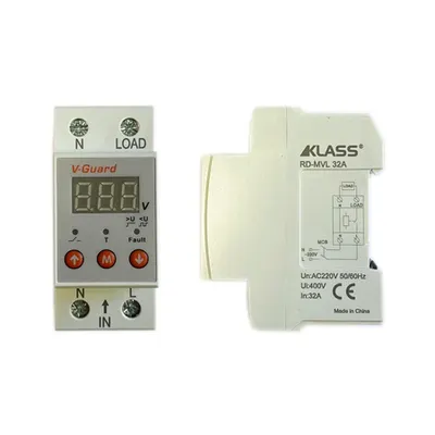 Releu protectie supratensiune RD-MVL 32A (digital/reglabil)