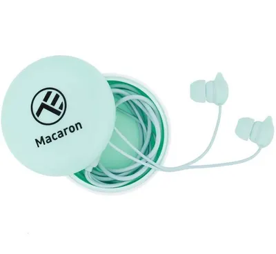Căști cu microfon Tellur - Macaron, albastre