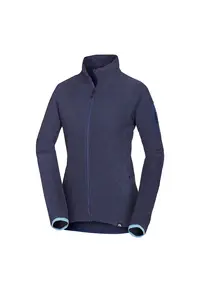 Women's warm fleece sweatshirt CEVEDALE - Blue nights